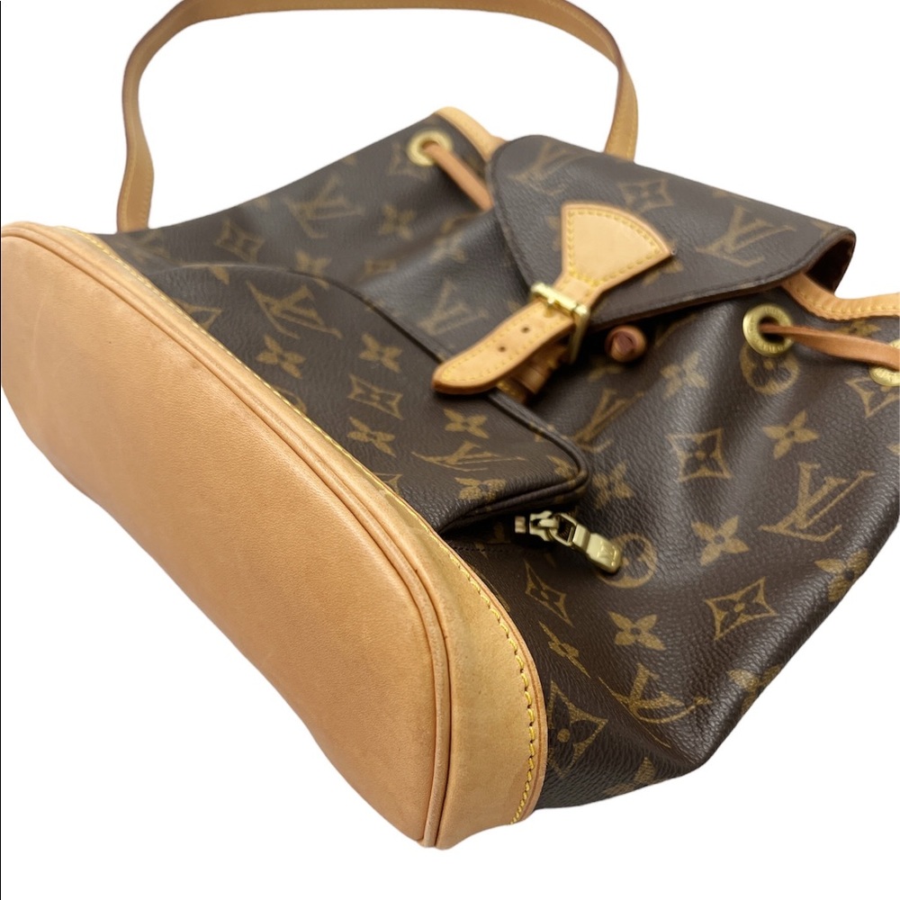 Authentic✅ Louis Vuitton Montsouris PM M51137 Monogram Canvas Backpack Brown - Picture 8 of 12